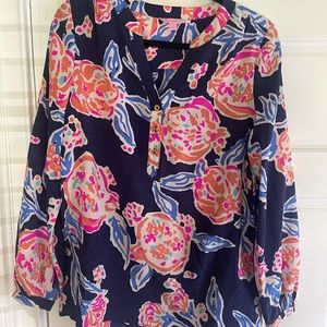 Lilly Pulitzer 100% silk top size small